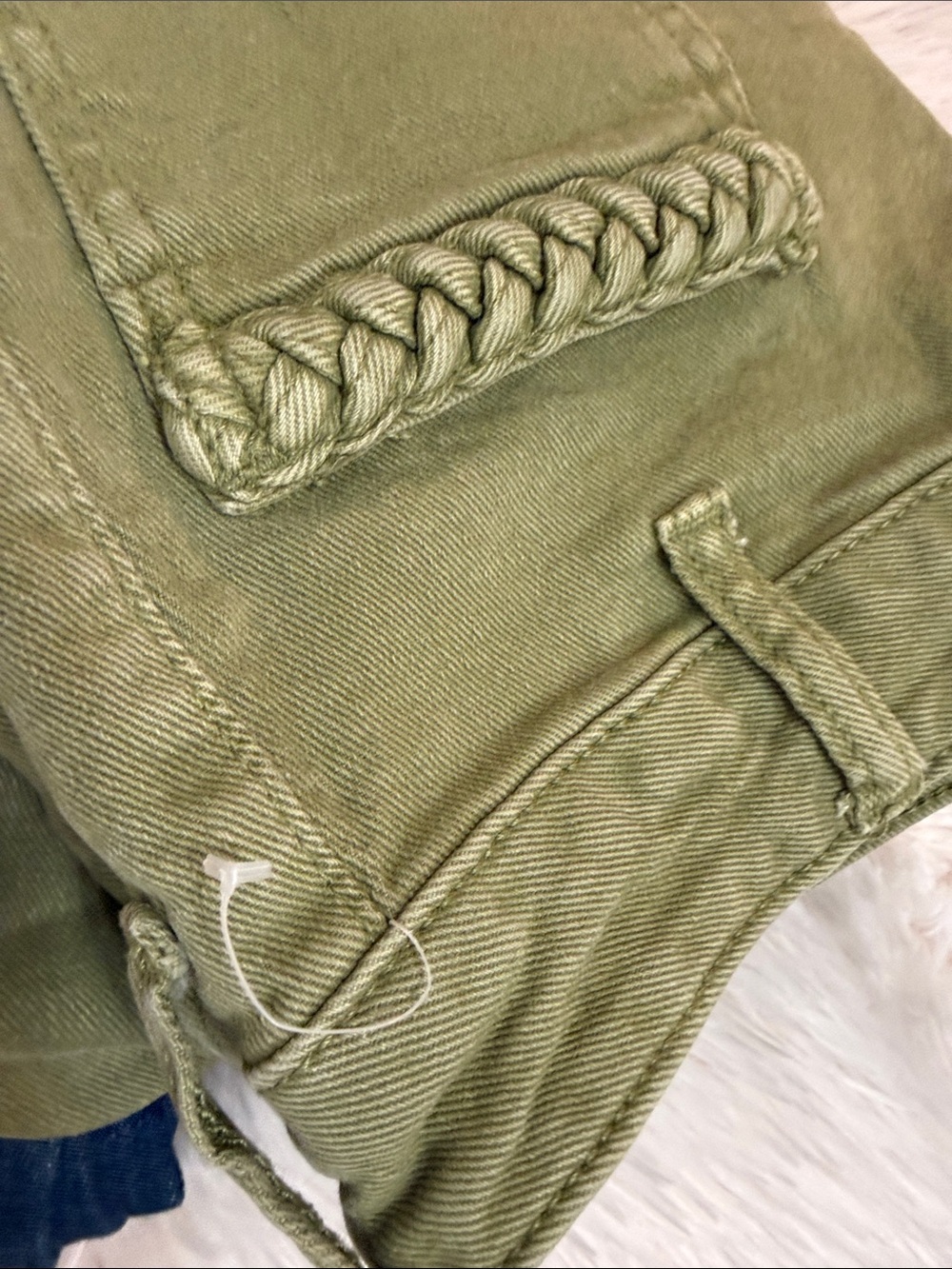 KUT From the Cloth Meg High Rise Wide Leg-Olive 8 - Picture 8 of 11